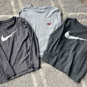 Nike Kids Long Sleeve Shirt - Dark Gray